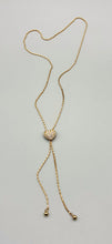 Load image into Gallery viewer, Vintage Heart Pave Slider Necklace