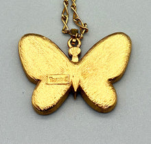 Load image into Gallery viewer, Vintage Trifari Mother of Pearl Butterfly Necklace
