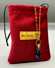 Load image into Gallery viewer, Vintage Sapphire Cabochon Necklace