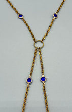 Load image into Gallery viewer, The Electric Blue Y-Drop Necklace