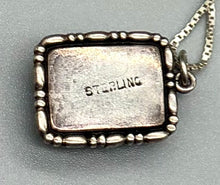Load image into Gallery viewer, 1920s Art Deco Iridescent Butterfly Wing Sterling Silver Necklace