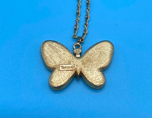 Load image into Gallery viewer, Vintage Trifari Mother of Pearl Butterfly Necklace