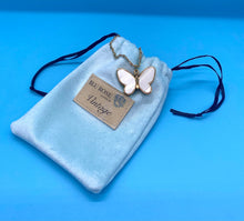 Load image into Gallery viewer, Vintage Trifari Mother of Pearl Butterfly Necklace