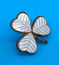 Load image into Gallery viewer, Vintage Mother of Pearl Three Leaf Clover