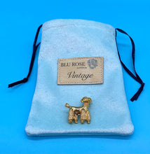 Load image into Gallery viewer, Vintage Gold Tone Poodle Brooch