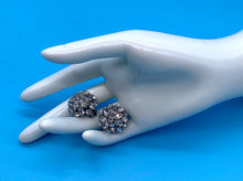 Load image into Gallery viewer, Vintage Rhinestone Starburst clip on earrings