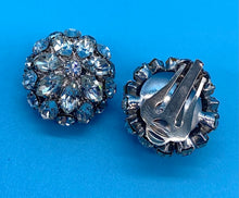 Load image into Gallery viewer, Vintage Rhinestone Starburst clip on earrings