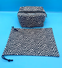 Load image into Gallery viewer, Zebra print vanity bag