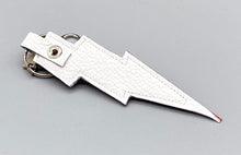 Load image into Gallery viewer, Red Leather and diamante lightning bolt bag charm