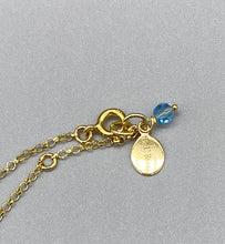 Load image into Gallery viewer, Gold Vermeil Aquamarine Raw Crystal Necklace