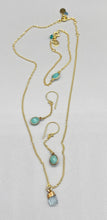 Load image into Gallery viewer, Gold Vermeil and Amazonite Oval Stone Bracelet