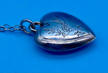 Load image into Gallery viewer, Antique Victorian Sterling Silver Heart Pendant