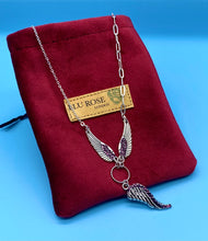 Load image into Gallery viewer, Purple Crystal Wing Necklace