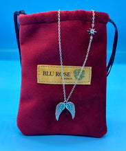 Load image into Gallery viewer, The Protective Blue Angel wing Necklace