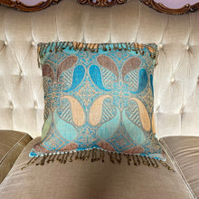 Load image into Gallery viewer, Large vintage cashmere serenity cushion