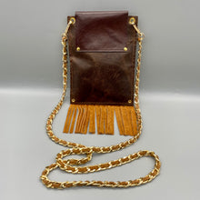 Load image into Gallery viewer, Lightning bolt leather phone pouch