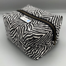 Load image into Gallery viewer, Zebra print vanity bag