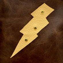 Load image into Gallery viewer, Lightning bolt leather phone pouch