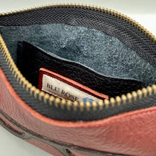 Load image into Gallery viewer, Burgundy & black glasses pouch