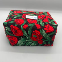 Load image into Gallery viewer, Red tulip print vanity bag