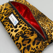 Load image into Gallery viewer, Leopard print cotton make-up pouch