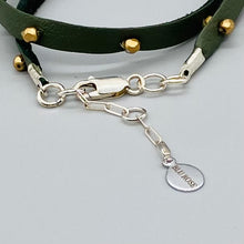 Load image into Gallery viewer, Single Leather Fire Polished Bead Wrap Bracelet