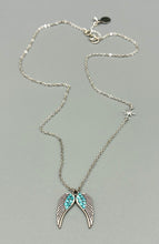 Load image into Gallery viewer, The Protective Blue Angel wing Necklace
