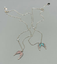 Load image into Gallery viewer, The Protective Blue Angel wing Necklace
