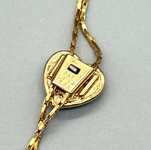 Load image into Gallery viewer, Vintage Heart Pave Slider Necklace
