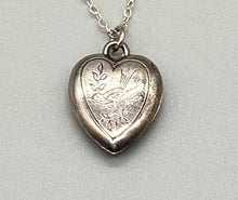 Load image into Gallery viewer, Vintage Victorian Style Sterling Silver Heart Pendant

