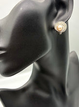 Load image into Gallery viewer, Art Deco Ciro Pearl &amp; Marcasite clip on Earrings
