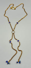 Load image into Gallery viewer, The Electric Blue Y-Drop Necklace
