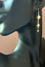 Load image into Gallery viewer, Vintage Pearl Triple Drop Earrings
