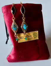Load image into Gallery viewer, Lumiére Vintage Deco Drop Earrings
