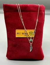 Load image into Gallery viewer, The Evil Eye &amp; Angel Wing Necklace
