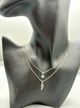 Load image into Gallery viewer, The Evil Eye &amp; Angel Wing Necklace
