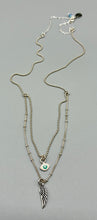 Load image into Gallery viewer, The Evil Eye &amp; Angel Wing Necklace
