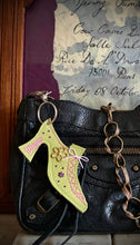 Load image into Gallery viewer, Marie Antoinette Leather Bag Charm - Apple Green
