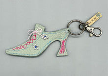 Load image into Gallery viewer, Marie Antoinette Leather Bag Charm - Eau De Nil

