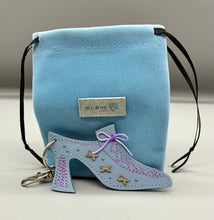 Load image into Gallery viewer, Marie Antoinette Leather Bag Charm - Powder Blue
