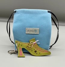 Load image into Gallery viewer, Marie Antoinette Leather Bag Charm - Apple Green
