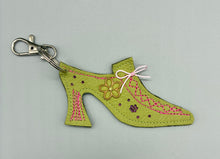 Load image into Gallery viewer, Marie Antoinette Leather Bag Charm - Apple Green
