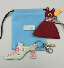 Load image into Gallery viewer, Marie Antoinette Leather Bag Charm - Eau De Nil
