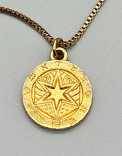 Load image into Gallery viewer, Vintage 1970s Zodiac Star Pendant Necklace
