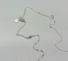 Load image into Gallery viewer, 1920s Art Deco Blue Butterfly Wing Sterling Silver Necklace
