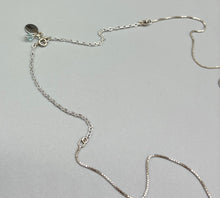 Load image into Gallery viewer, 1920s Art Deco Iridescent Butterfly Wing Sterling Silver Necklace
