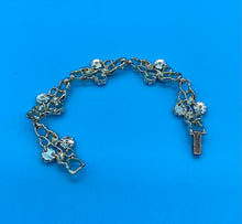 Load image into Gallery viewer, Vintage Jewelcraft Beaded Floral Cluster Bracelet
