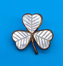 Load image into Gallery viewer, Vintage Mother of Pearl Three Leaf Clover
