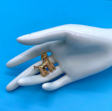 Load image into Gallery viewer, Vintage Gold Tone Poodle Brooch
