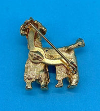 Load image into Gallery viewer, Vintage Gold Tone Poodle Brooch
